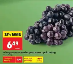 Biedronka Winogrono ciemne bezpestkowe opak . 400 g oferta