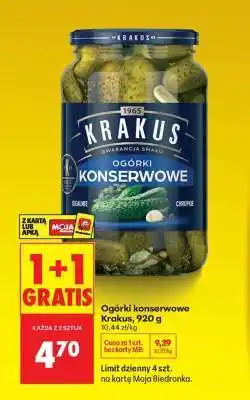 Biedronka Ogórki konserwowe Krakus, 920 g oferta