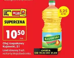 Biedronka Olej rzepakowy Kujawski, 2 l oferta