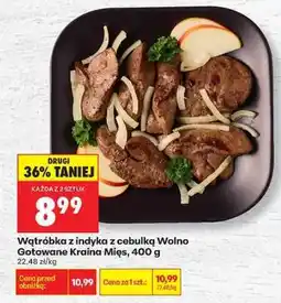 Biedronka Wątróbka z indyka z cebulką Wolno Gotowane Kraina Mięs 400 g oferta