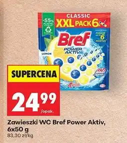 Biedronka Zawieszki WC Bref Power Aktiv, 6x50 g oferta