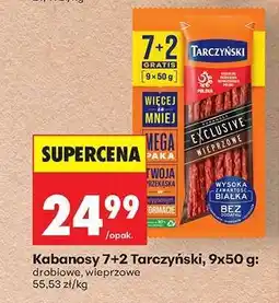 Biedronka Kabanosy 7+2 Tarczyński, 9x50 g oferta