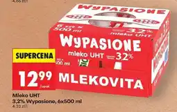 Biedronka Mleko UHT 3,2% Wypasione, 6x500 ml oferta