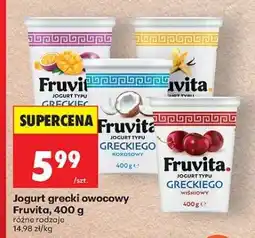 Biedronka Jogurt grecki owocowy Fruvita, 400 g oferta