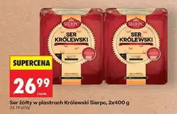 Biedronka Ser żółty w plastrach Królewski Sierpc, 2x400 g oferta