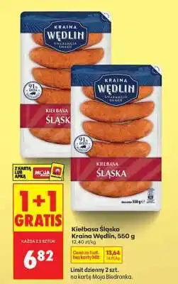 Biedronka Kiełbasa Śląska Kraina Wędlin 550 g oferta