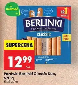 Biedronka Parówki Berlinki Classic Duo, 670 g oferta