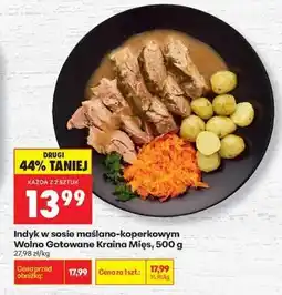 Biedronka Indyk w sosie maslano koperkowym Wolno Gotowane Kraina Mięs , 500 g oferta