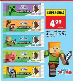Biedronka Mleczna kanapka Minecraft, 3x28 g oferta