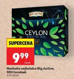 Biedronka Herbata cejlońska Big Active, 100 torebek oferta