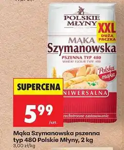 Biedronka Mąka Szymanowska pszenna typ 480 Polskie Młyny 2 kg oferta