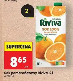 Biedronka Sok pomarańczowy Riviva, 2 l oferta
