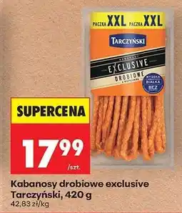 Biedronka Kabanosy drobiowe exclusive Tarczyński, 420 g oferta