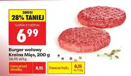 Biedronka Burger wołowy Kraina Mięs 200 g oferta