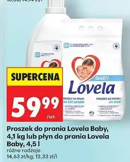 Biedronka Proszek do prania Lovela Baby, 4,1 kg lub płyn do prania Lovela Baby, 4,5 l oferta