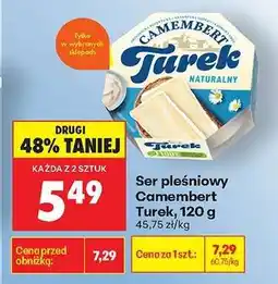 Biedronka Ser pleśniowy Camembert Turek, 120 g oferta