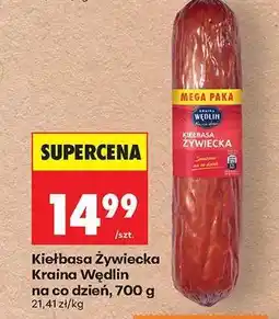 Biedronka Kiełbasa żywiecka Kraina Wędlin Na co dzień, 700 g oferta