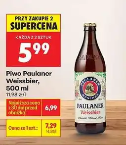 Biedronka Piwo Paulaner Weissbier, 500 ml oferta