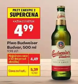 Biedronka Piwo Budweiser Budvar 500 ml oferta