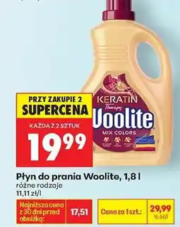 Biedronka Płyn do prania Woolite, 1,8 l oferta