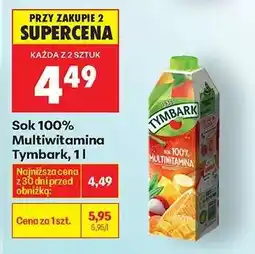 Biedronka Sok 100 Multiwitamina Tymbark , 1l oferta