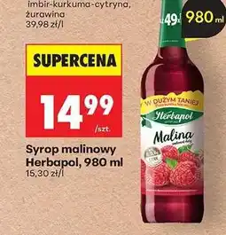 Biedronka Syrop malinowy Herbapol 980 ml oferta