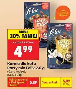 Biedronka Karma dla kota Party mix Felix 60 g oferta