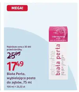 Rossmann Biała Perła, wybielająca pasta do zębów oferta