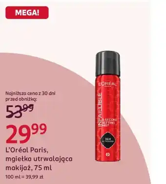 L'Oréal Paris, mgiełka utrwalająca makijaż