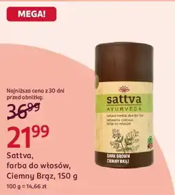 Rossmann Sattva, farba do włosów, Ciemny Brąz oferta
