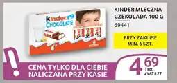 Selgros Kinder mleczna czekolada oferta