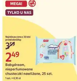 Rossmann Babydream, nieperfumowane chusteczki nawilżane, 25 szt oferta