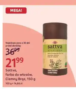 Rossmann Henna do włosów dark brown Sattva Ayurveda oferta