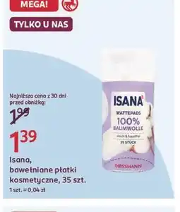 Rossmann Isana, bawełniane płatki kosmetyczne, 35 szt oferta