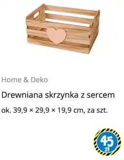 Tedi Drewniana skrzynka z sercem oferta