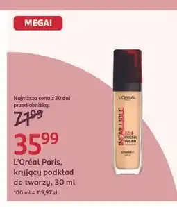 Rossmann Podkład do twarzy 32h fresh wear nr 100 linen L'oreal Infaillible oferta