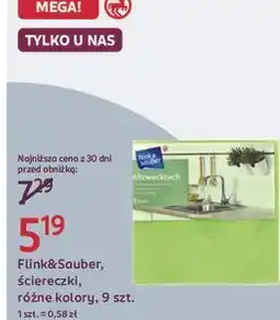 Rossmann Flink&Sauber, ściereczki, różne kolory, 9 szt oferta