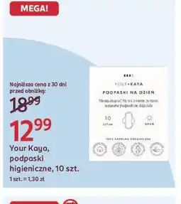 Rossmann Your Kaya, podpaski higieniczne, 10 szt oferta