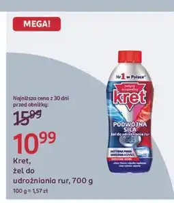 Rossmann Żel do udrożniania rur podwójna siła Kret oferta