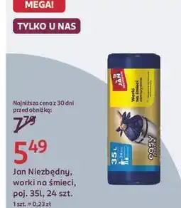 Rossmann Jan Niezbędny, worki na śmieci, poj. 35L, 24 szt oferta