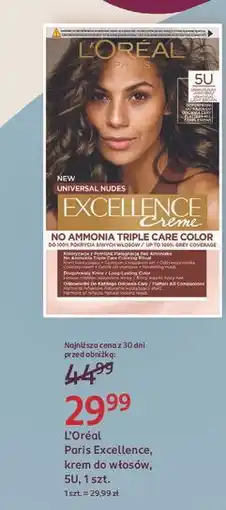Rossmann L'Oreal Paris Excellence krem do włosów 5U, 1 szt oferta