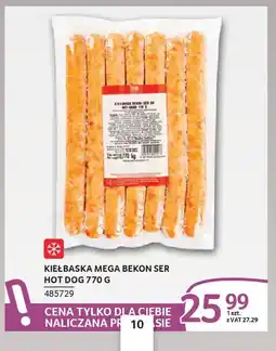 Selgros Kiełbaska mega bekon ser hot dog oferta