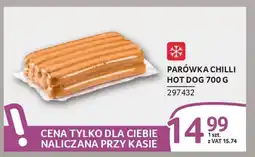 Selgros Parówka chilli hot dog oferta