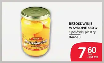 Selgros Brzoskwinie w syropie oferta
