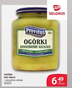 Selgros Ogórki oferta
