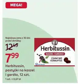 Rossmann Pastylki na kaszel i gardło czarny bez i eukaliptus oferta