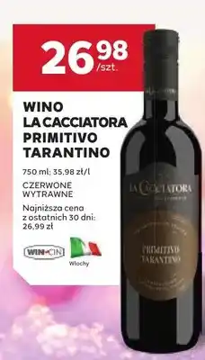 Stokrotka Wino La Cacciatora Primitivo Tarantino czerwone wytrawne oferta