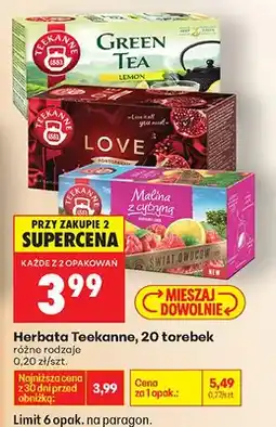 Biedronka Herbata 20 torebek różne rodzaje oferta