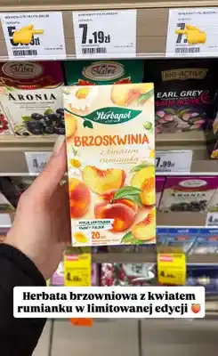 Intermarche Herbata brzoskwinia z kwiatem rumianku oferta