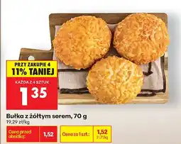 Biedronka Bułka z żółtym serem oferta